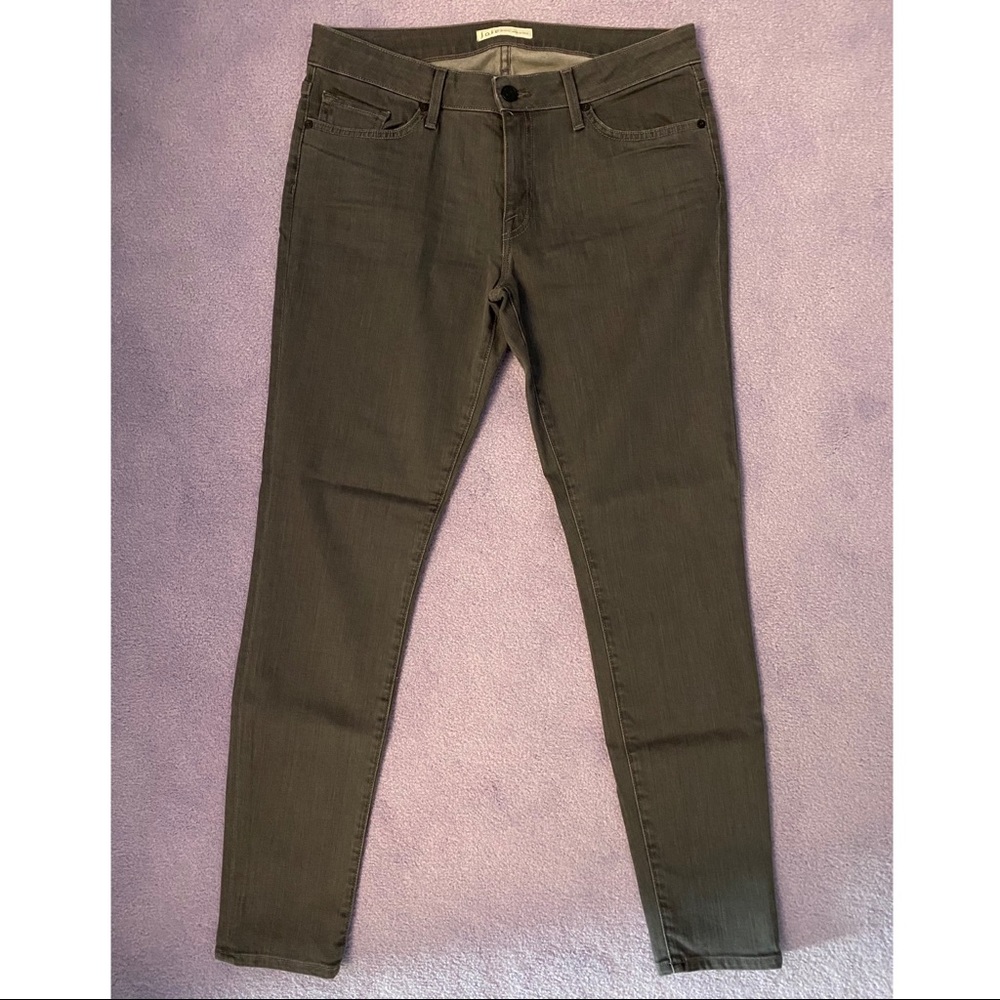 Joie Dark Grey Mid-Rise Skinny Leg Jeans